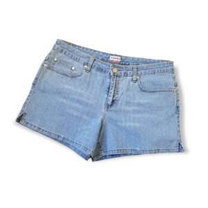No Boundaries Juniors' Curvy Super High Rise Mom 3" Shorts - Size 13